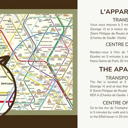 B1#two Bedrooms#champs Elysées#arc De Triomphe#ac * Paris